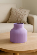 Wide Ribbed Vase – 3D printed by RS-3D in Glasgow