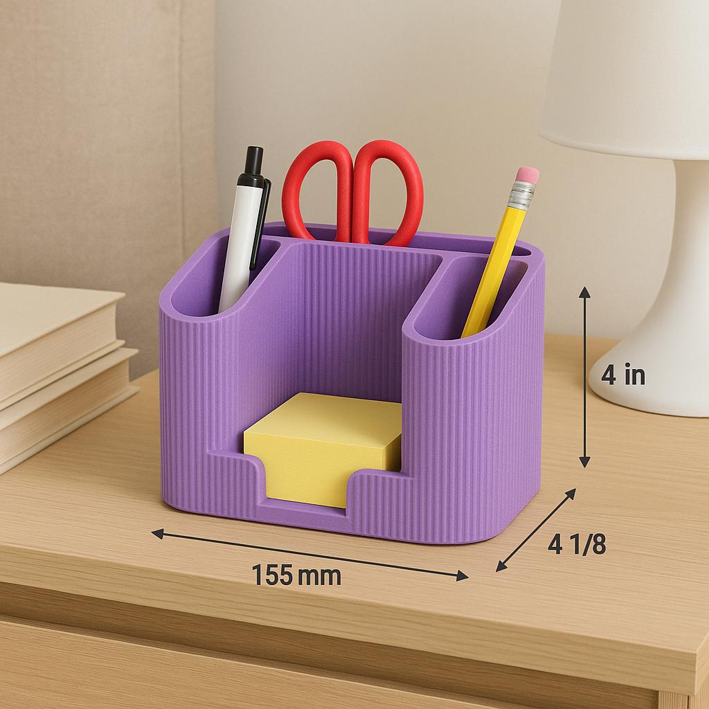 Minimalist Desk Organiser – view 9, 3D printed by RS-3D