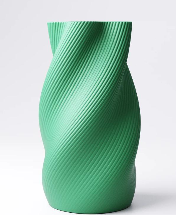 Tall Ribbed Vase for Dried Flowers – view 7, 3D printed by RS-3D