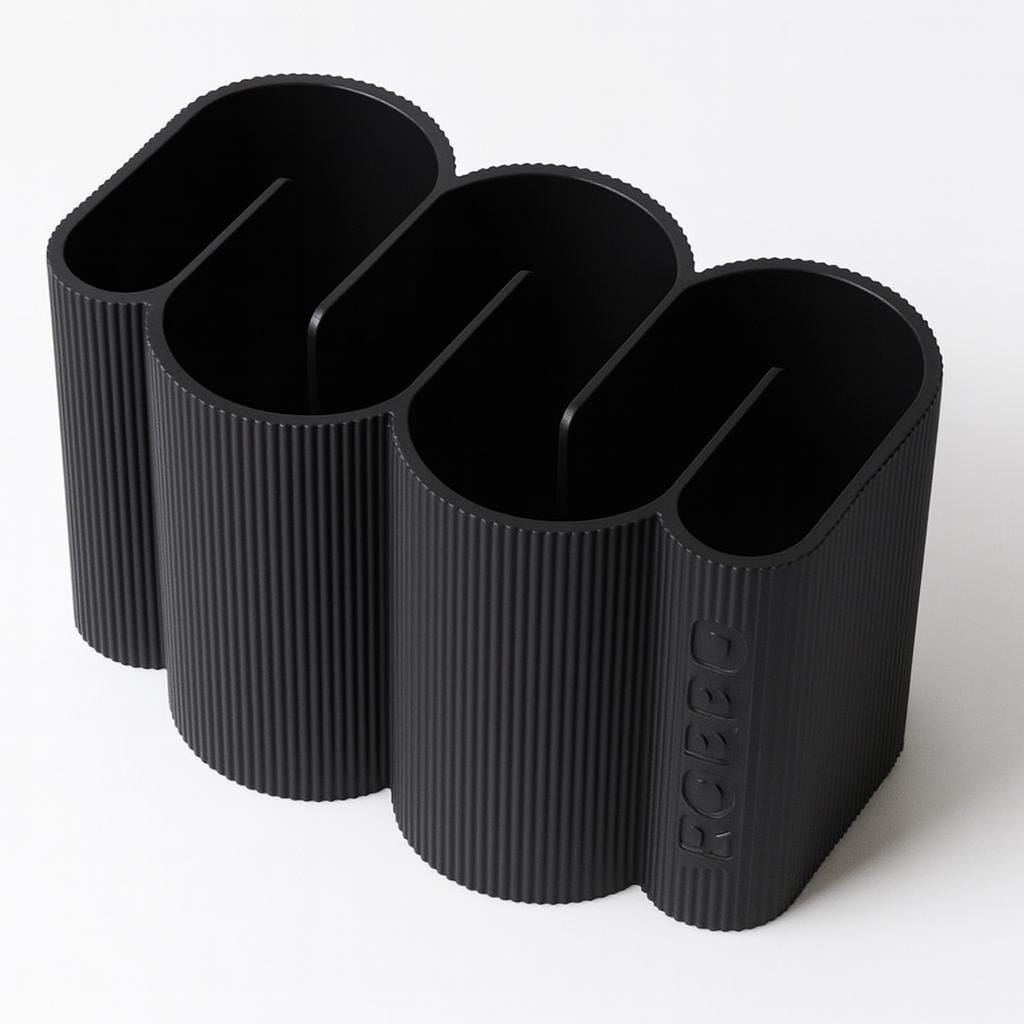 Ripple Desk Organiser – view 6, 3D printed by RS-3D