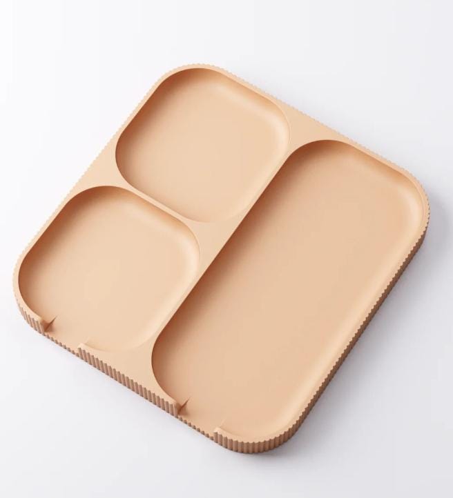 Minimalist Tech Organiser Tray – view 6, 3D printed by RS-3D