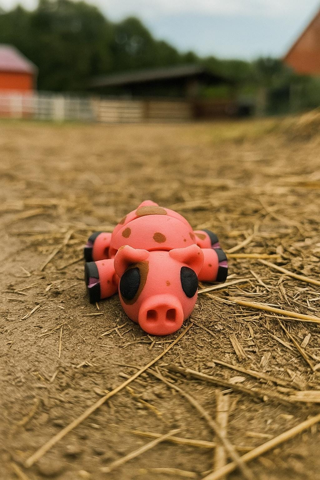 Articulated Pig Fidget Toy – 3D printed by RS-3D in Glasgow