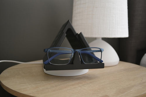 Book Stand & Glasses Holder with Page Holder and Book Spreader – 3D printed by RS-3D in Glasgow