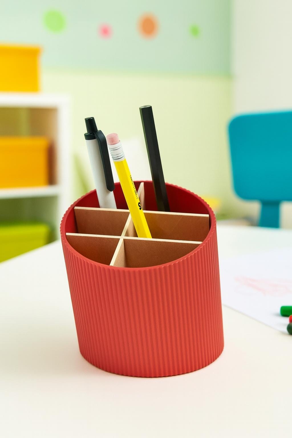 Kids Art Supply Caddy – view 5, 3D printed by RS-3D