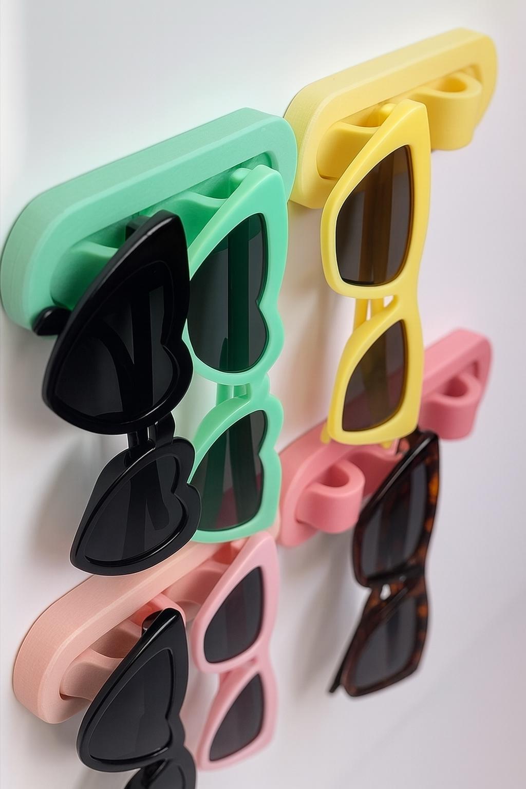 Sunglasses Wall Holder – view 8, 3D printed by RS-3D