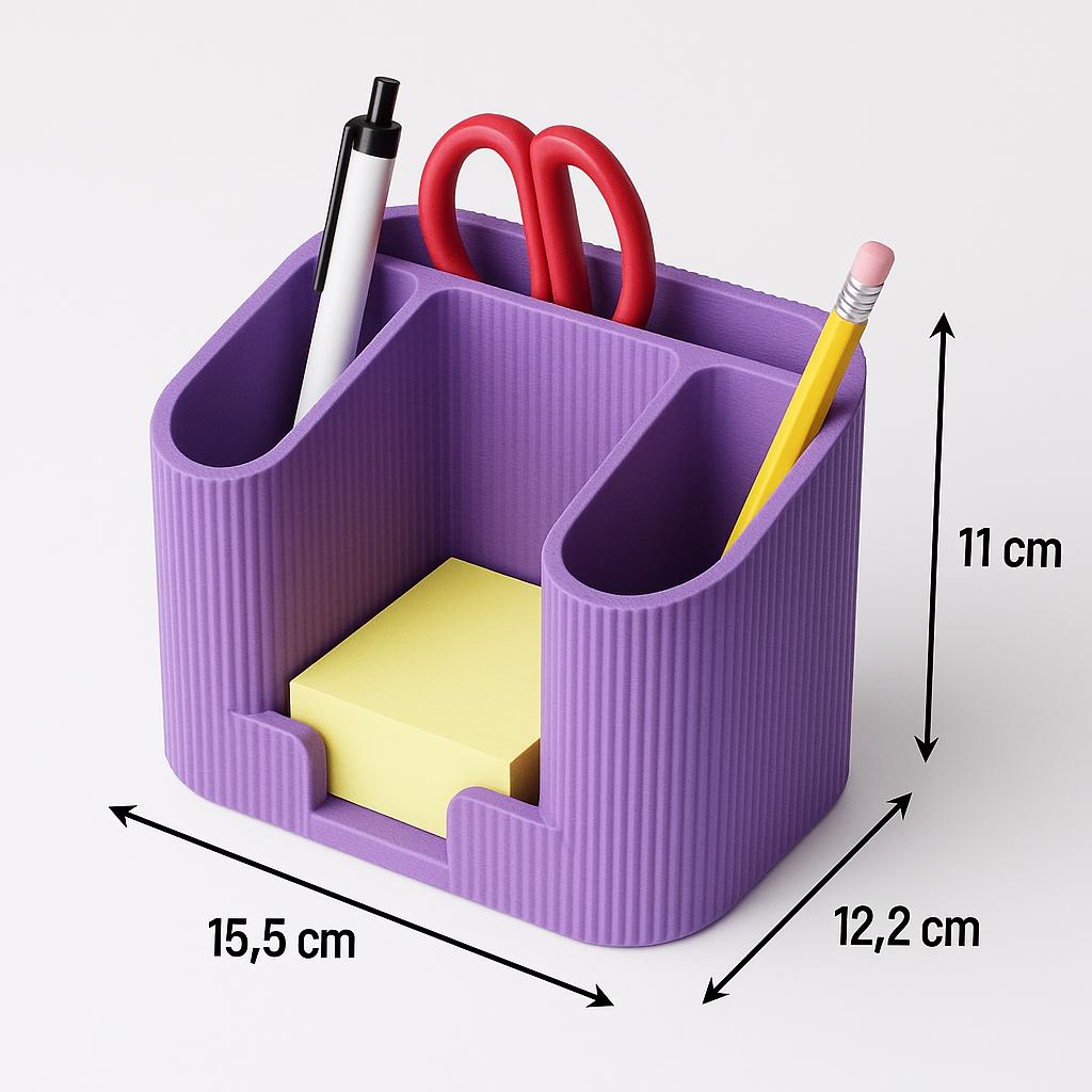 Minimalist Desk Organiser – view 7, 3D printed by RS-3D