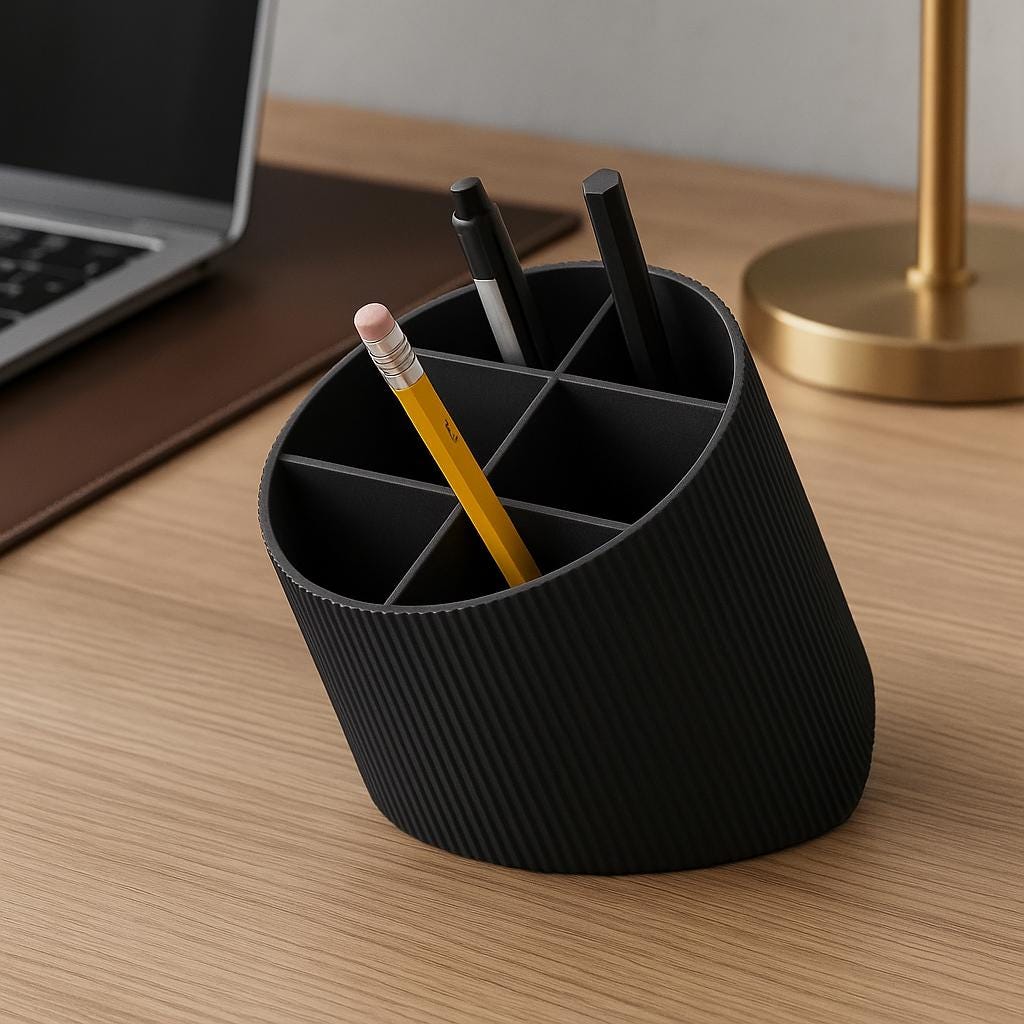 Kids Art Supply Caddy – view 3, 3D printed by RS-3D