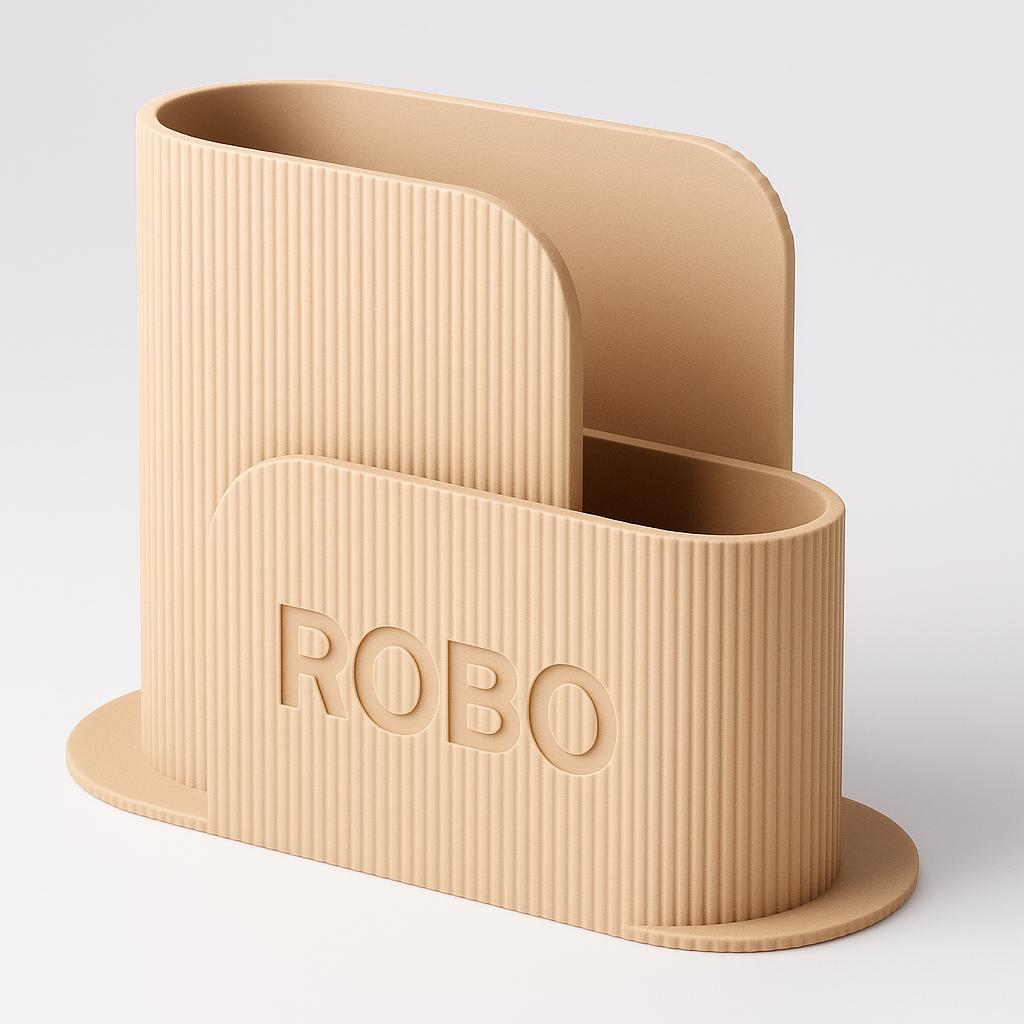 Ribbed File & Notebook Holder – view 10, 3D printed by RS-3D
