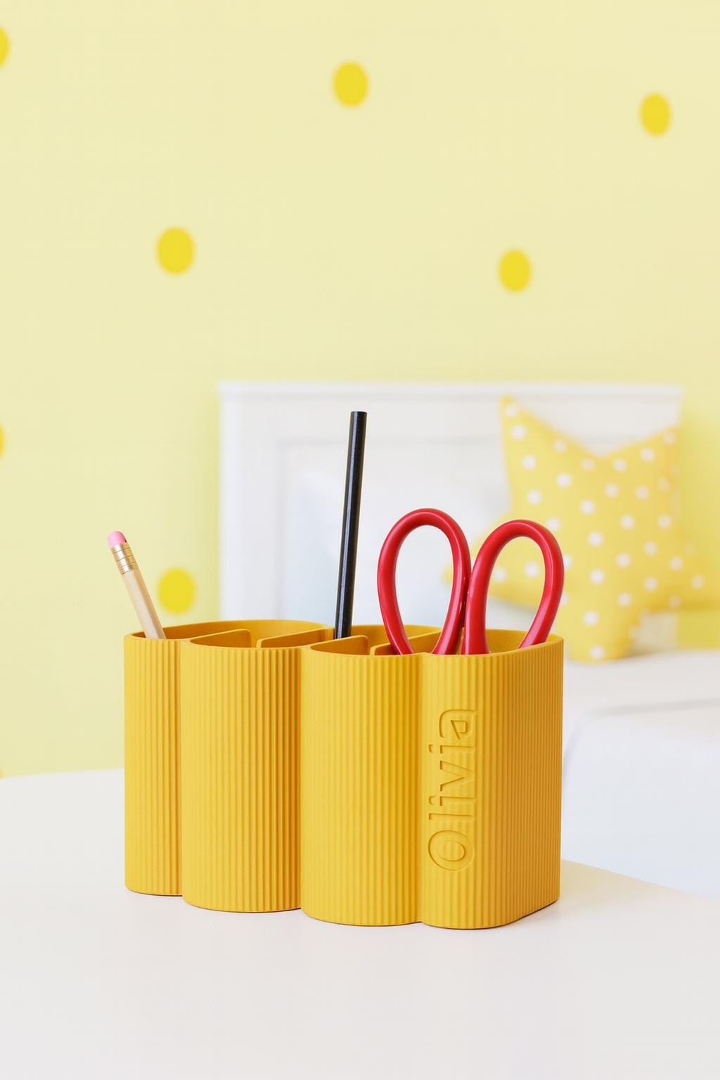 Ripple Desk Organiser – view 9, 3D printed by RS-3D