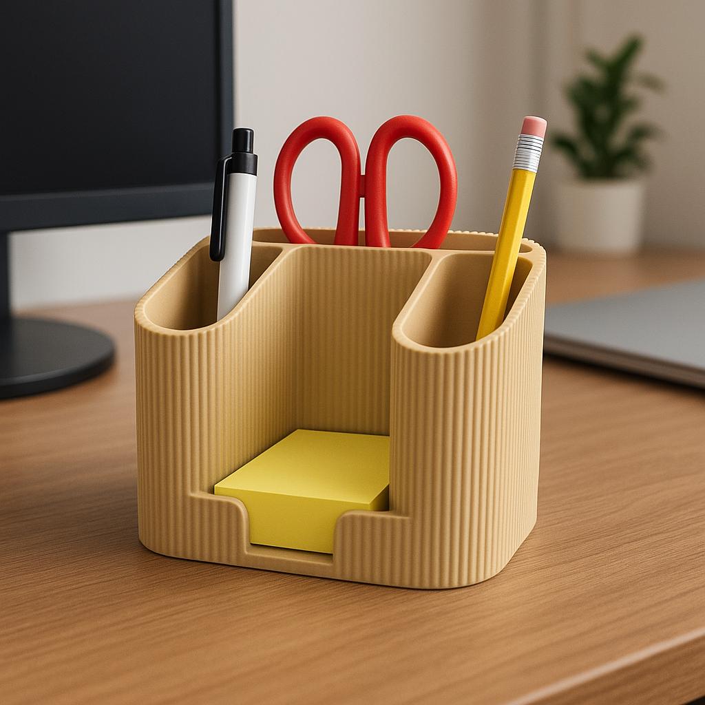 Minimalist Desk Organiser – view 5, 3D printed by RS-3D