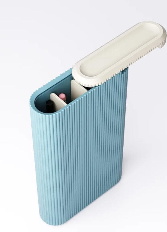 Slim Ribbed Pencil Case – view 9, 3D printed by RS-3D
