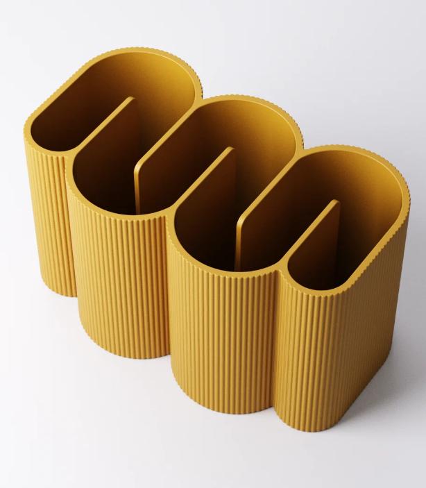 Ripple Desk Organiser – view 8, 3D printed by RS-3D