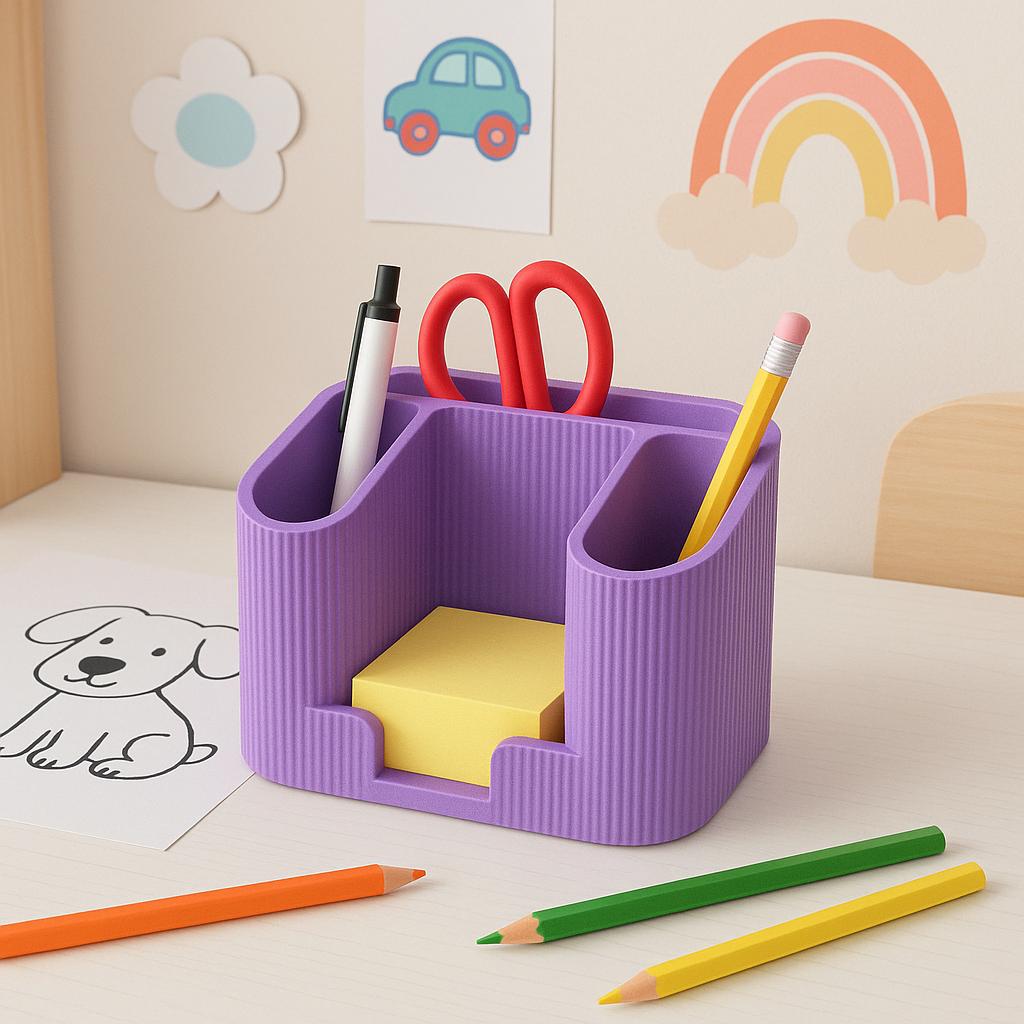 Minimalist Desk Organiser – view 8, 3D printed by RS-3D