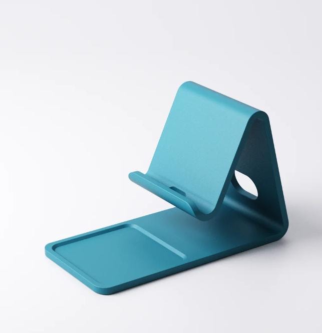 Phone, Earbuds & Keys Desk Organiser – view 5, 3D printed by RS-3D