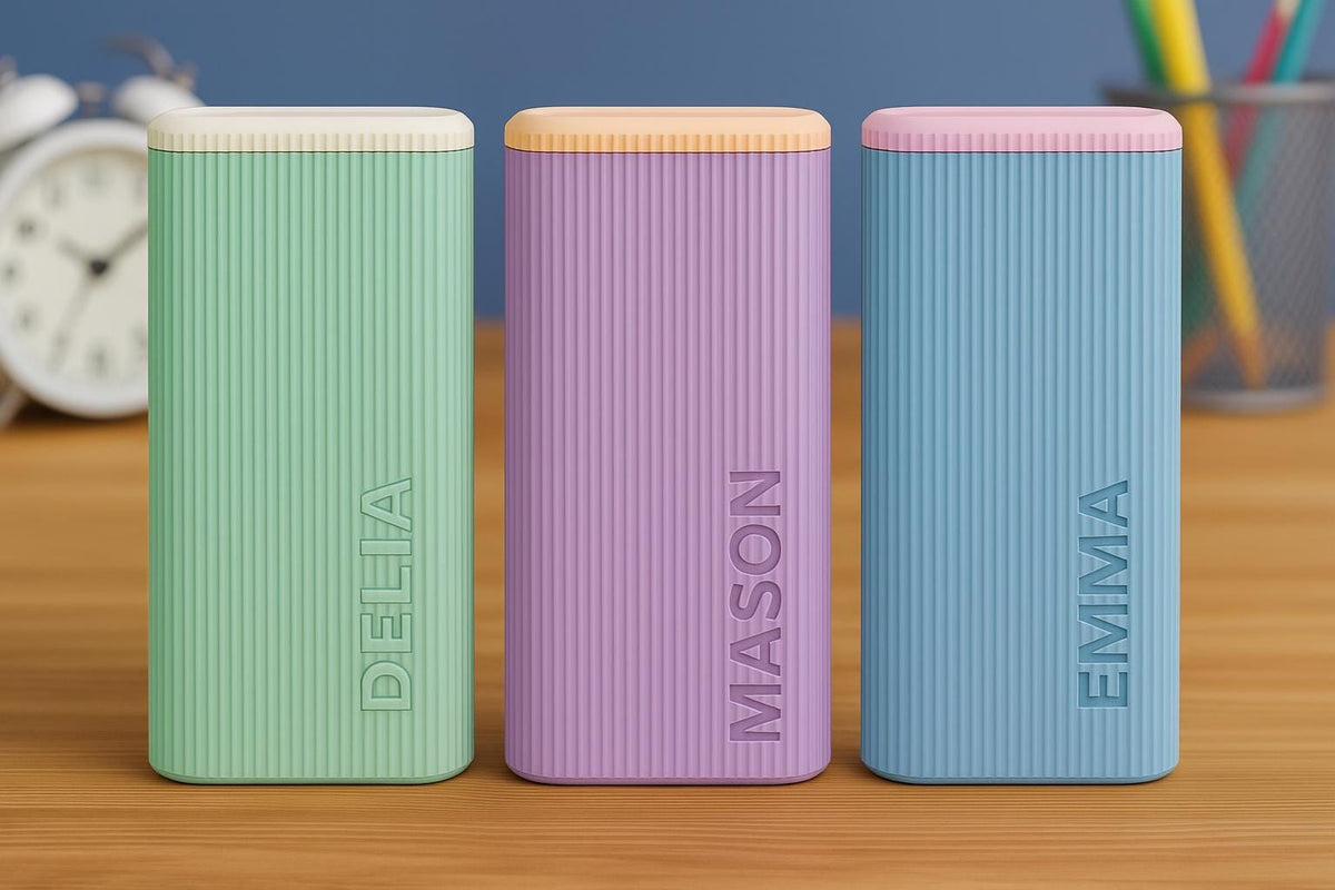 Slim Ribbed Pencil Case – 3D printed by RS-3D in Glasgow