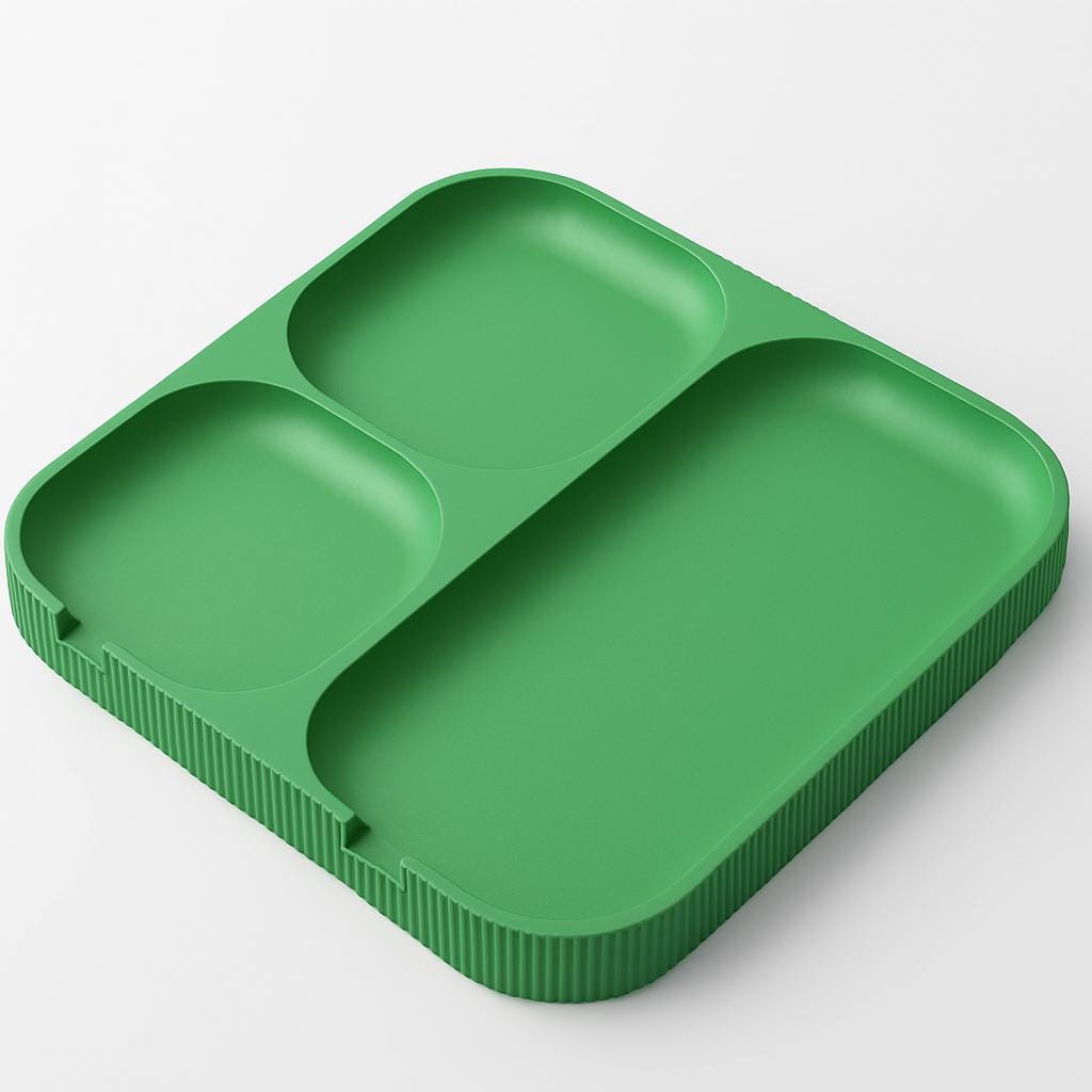 Minimalist Tech Organiser Tray – view 8, 3D printed by RS-3D