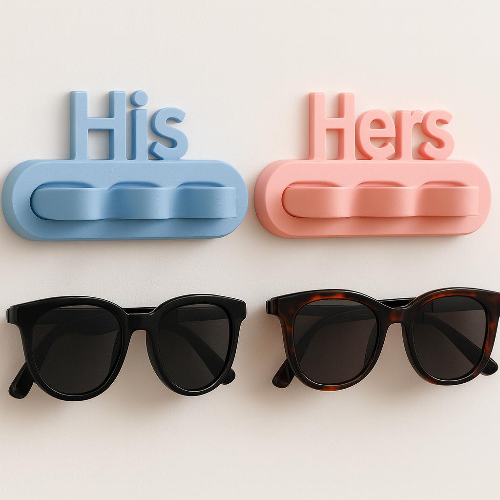 Sunglasses Wall Holder – view 10, 3D printed by RS-3D
