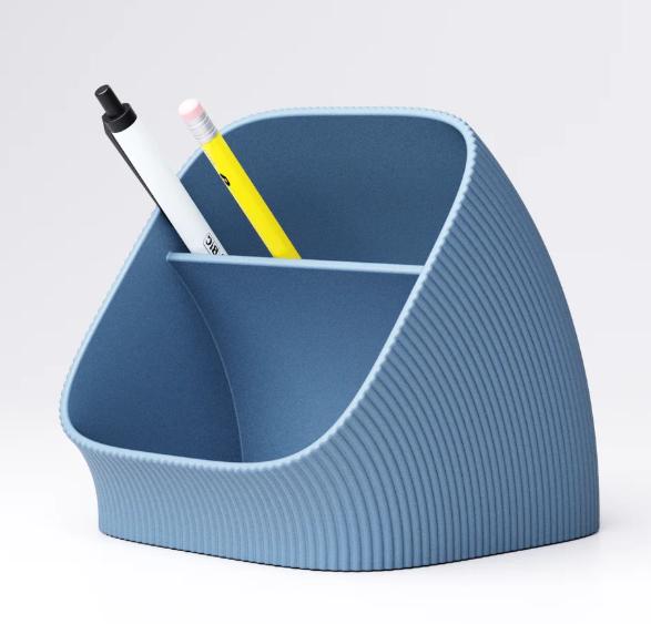 Two-Tier Minimalist Desk Organiser – view 9, 3D printed by RS-3D