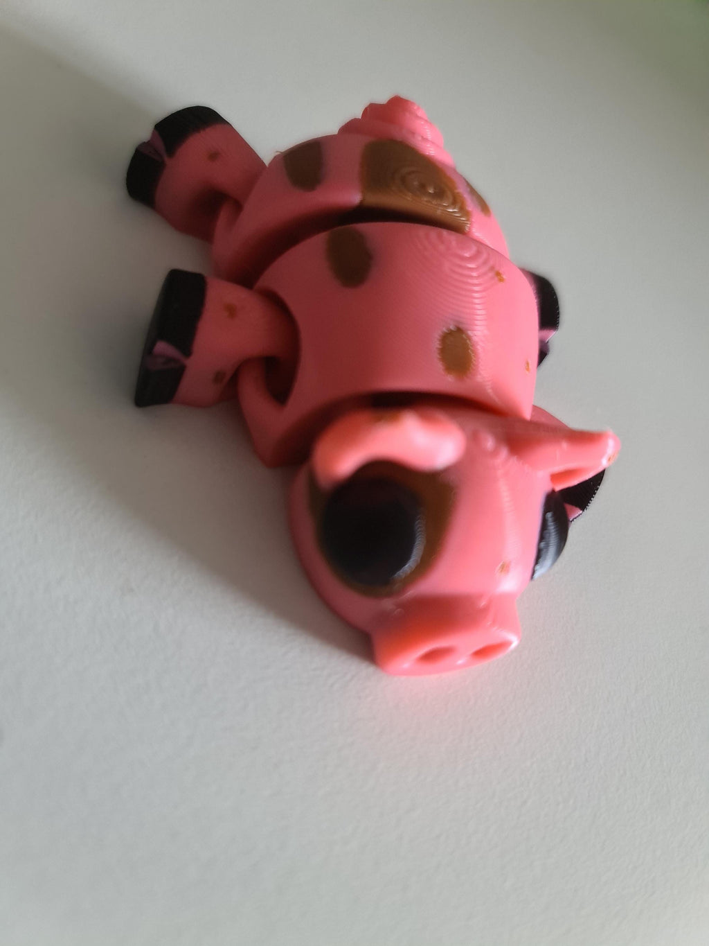 Articulated Pig Fidget Toy – view 7, 3D printed by RS-3D