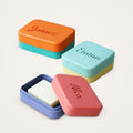 Personalised soap box with name debossed into the lid