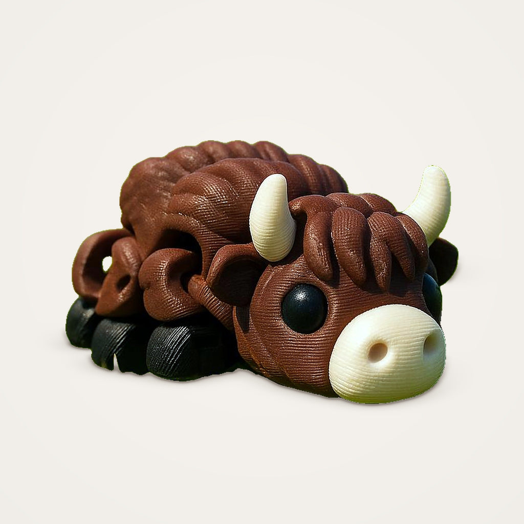 Articulated Highland Cow Fidget Toy – Scottish Gift