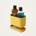 Ribbed Bathroom Caddy with Drip Tray – Countertop Organiser