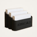 Ribbed Business Card Holder – 1, 2 or 3 Tier Desk Card Stand