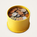 Ribbed Coin Bank – Minimalist Money Box, Optional Personalised Name